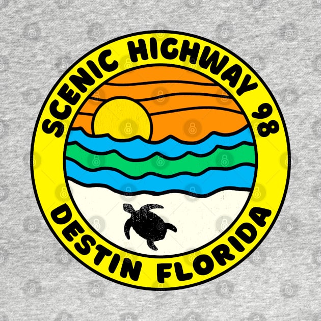 Scenic Highway 98 Destin Beach Florida Palms Panhandle Emerald Coast by TravelTime